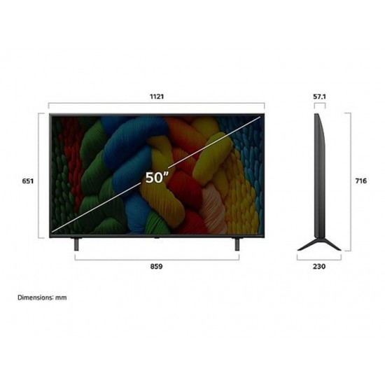 LG 75NANO80A3B 75 colos LG NanoCell AI NANO81 4K Smart TV