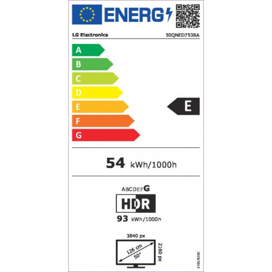 LG  50"  QNED753RA 4K Smart TV, 2023