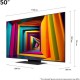 LG 50UT91006LA 50 colos LG UHD AI UT91 4K Smart TV 2024