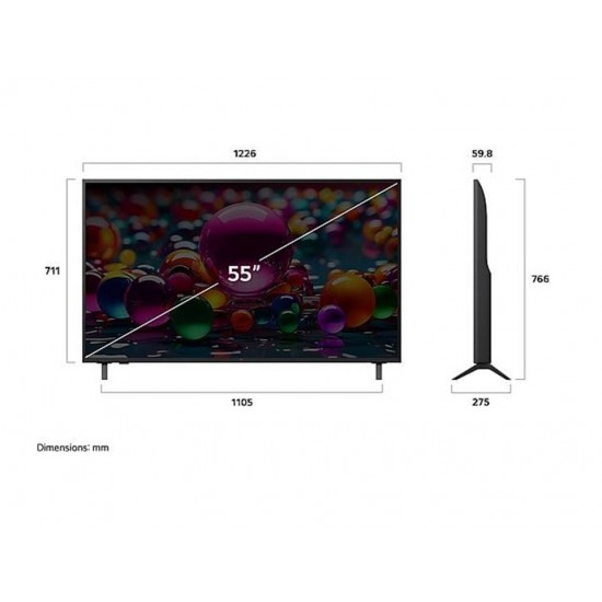 LG 55UA75003LA 43 colos UHD AI UA75 4K Smart TV