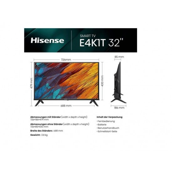 32" Hisense 32E41KT HD Ready Smart LED TV