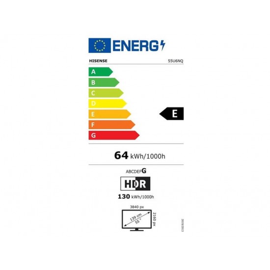 HISENSE 55U6NQ 4K UHD Smart Mini-LED ULED TV