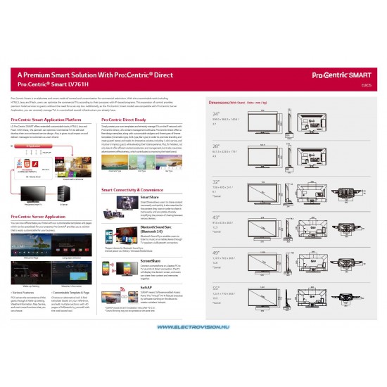 LG 32LW641H 82 cm Smart LED Hotel/Üzleti TV