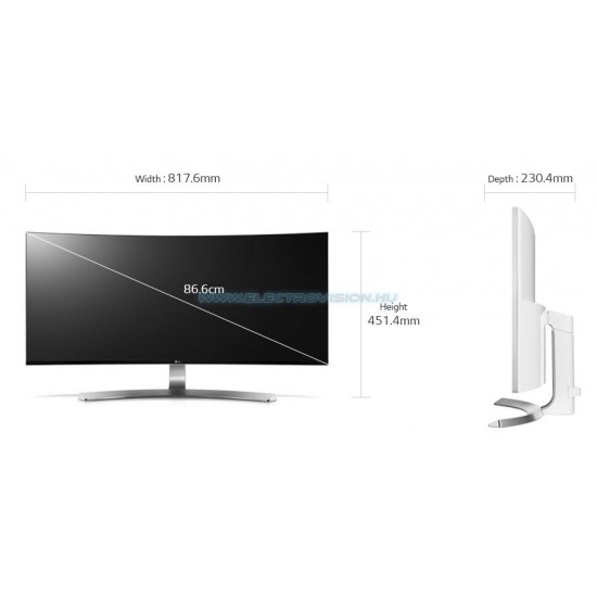 LG 34UC98-W UltraWide Ívelt QHD Monitor 