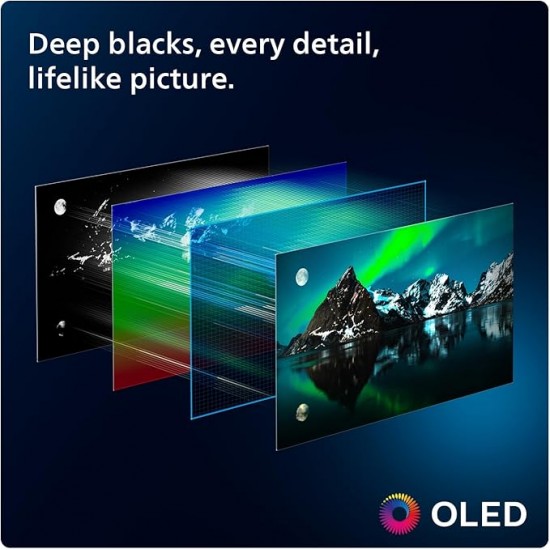 PHILIPS Ambilight 55OLED759/12 4K OLED Smart Gaming TV