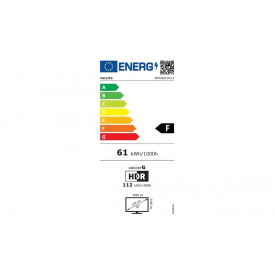 Philips 50PUS8108/12  UHD 4K Ambilight Smart LED Televízió, Dolby Vision&Atmos, HDR10+, VRR