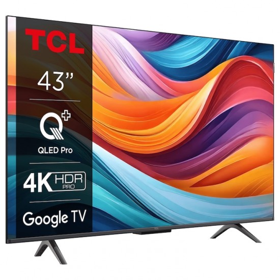 TCL 43T7B 43 colos 4K QLED Smart TV Google TV