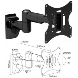 Cabletech UCH0043A Kihúzható Fali Konzol 