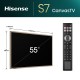hisense 55 hüvelykes s7n canvas tv 4k 144hz art mode cserélhető keretekkel