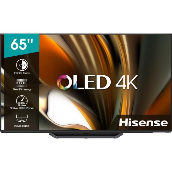 hisense 65a85h 65 colos 4k oled smart dolby vision iq dolby atmos 120hz gaming tv