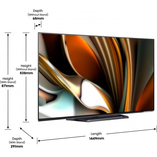 hisense 65a85h 65 colos 4k oled smart dolby vision iq dolby atmos 120hz gaming tv