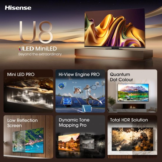 Hisense 65U8NQ ULED MiniLED 4K Smart TV