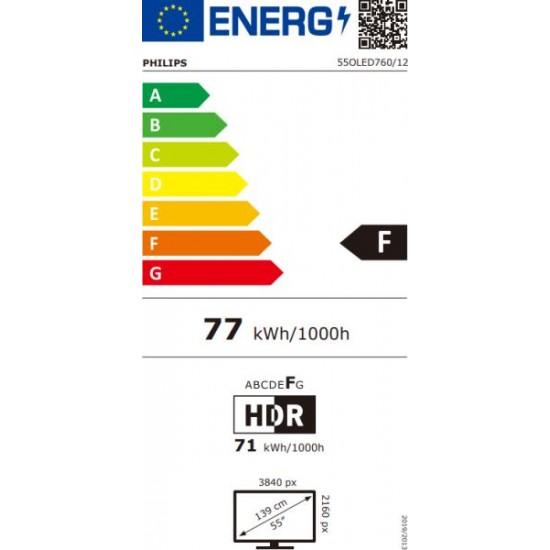 Philips 55OLED760 55 colos Ambilight OLED 4K Smart TV