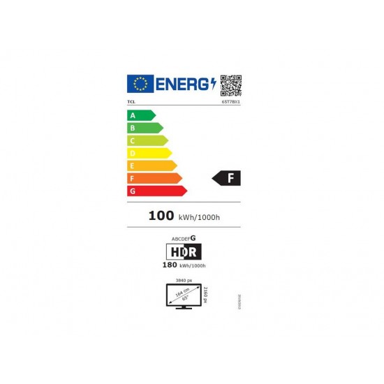 TCL 65T7B 4K QLED Pro Google TV keret nélküli fém kivitelben