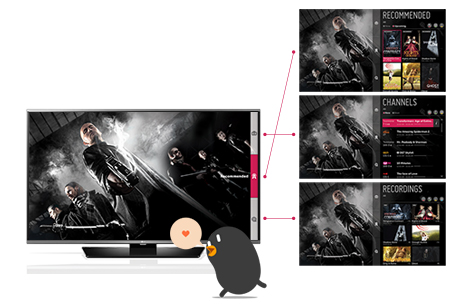 LG 43UF772 Live Menü